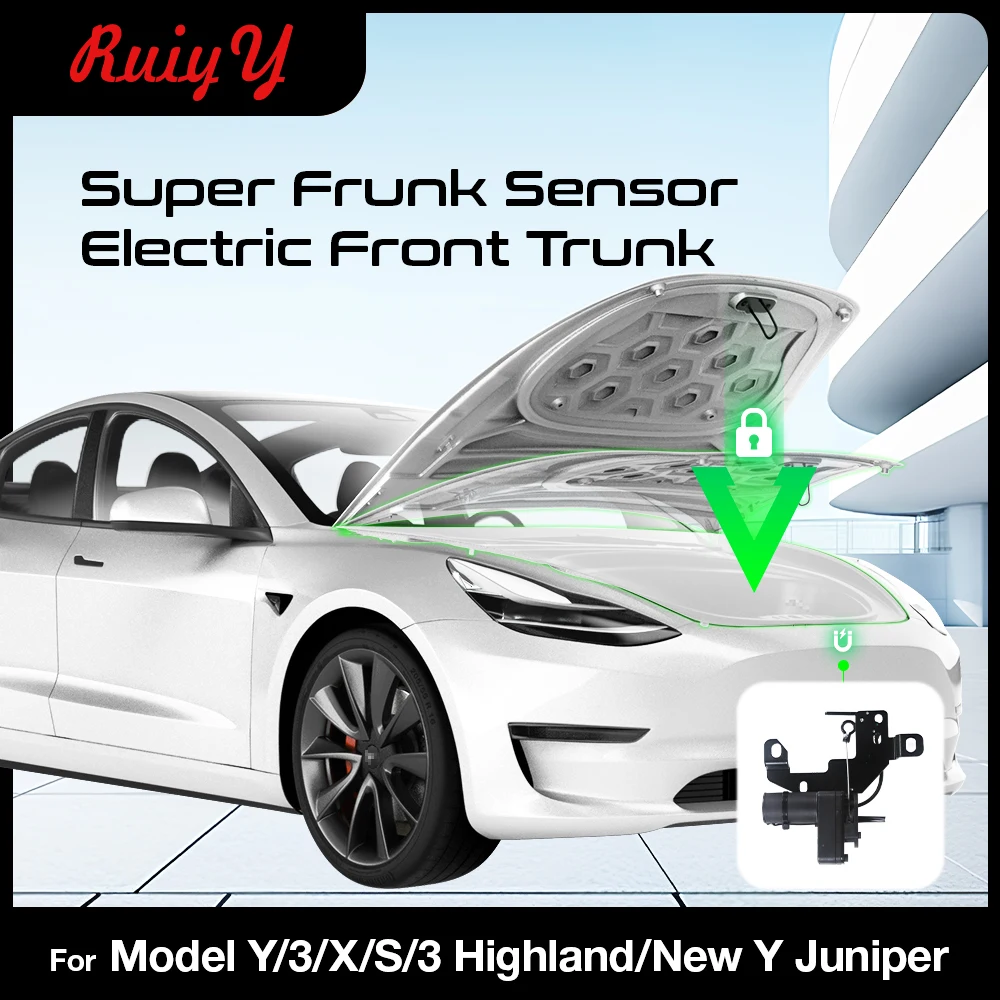 Dla Tesla Model 3 Y S X Highland 2025 Elektryczne zamykanie przedniego bagażnika Power Frunk Elektryczne miękkie zamykanie Automatyczny zamek