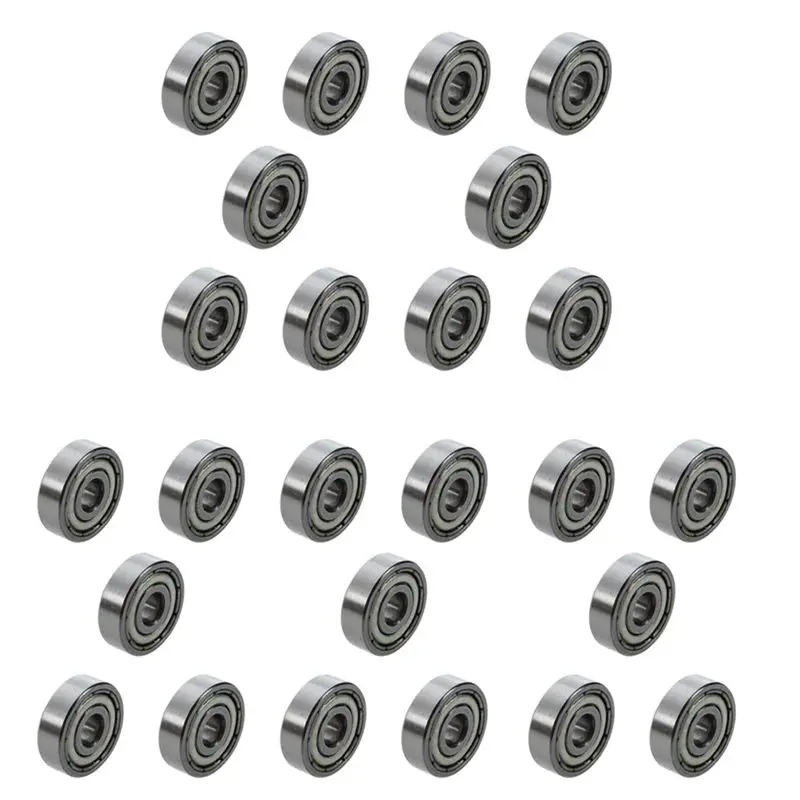50 Pcs 625ZZ 5Mm X 16Mm X 5Mm Shielded Deep Groove Radial Ball Bearing