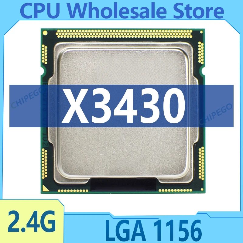 Xeon X3430 2.4 GHz Quad-Core Quad-Thread 95W CPU Processor LGA 1156