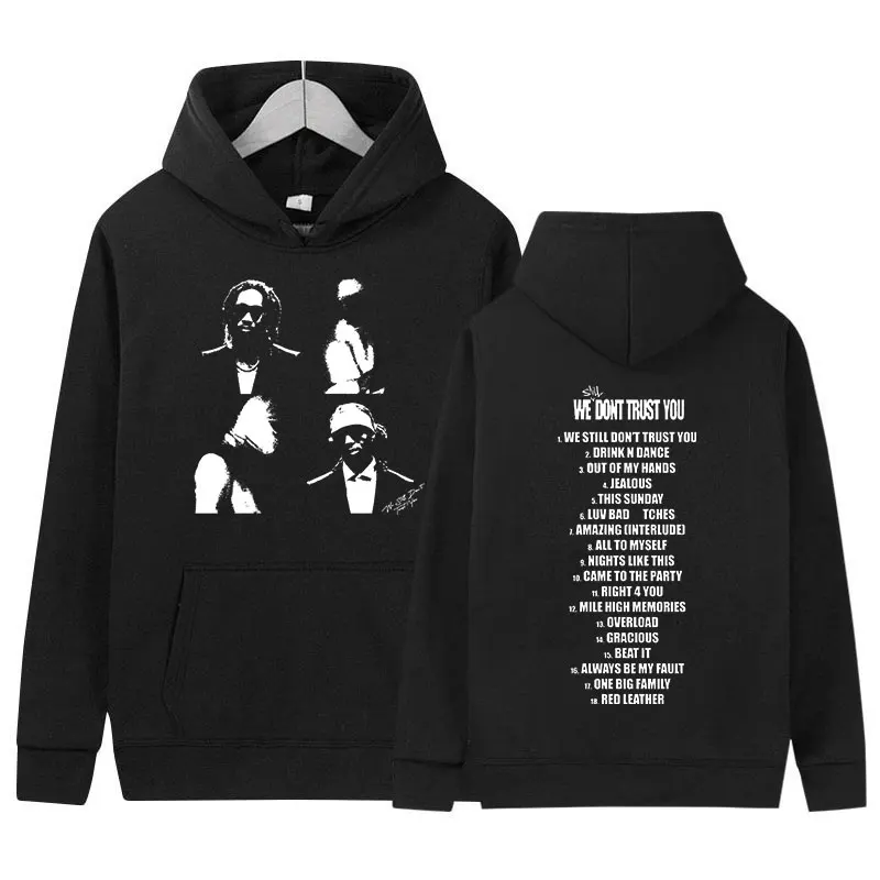 Rapper Future Metro Boomin We Don't Trust You Hoodie Men's Hip Hop Fashion Oversized Sweatshirt Retro Pullover Clothing Hoodies