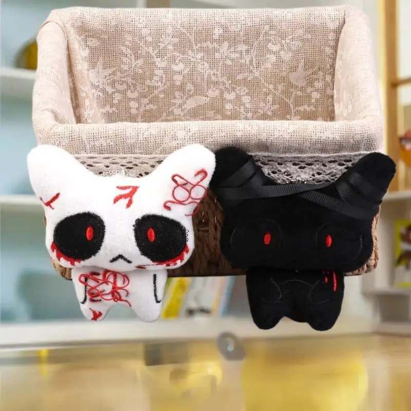 الموضة الإبداعية متعة لطيف Githic ضمادة أسود أبيض دبوس شبح دمية قلادة على ظهره الشنق هدايا مزخرفة #5