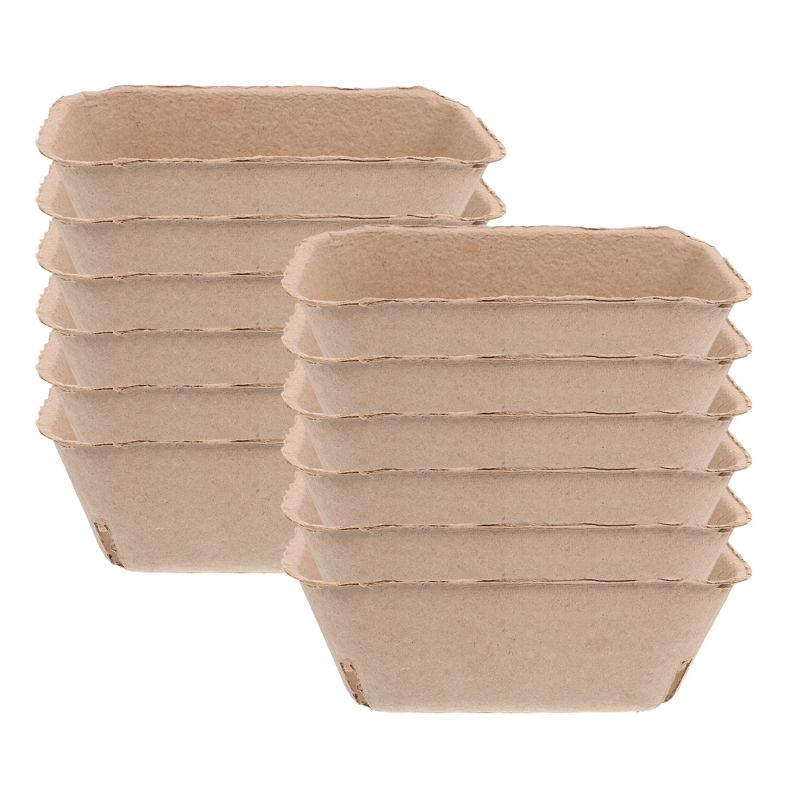 

20pcs Fruit Packaging Box Paper Pulp Berry Basket Vegetable Tray Household Storage Container Kitchen Snack Organizer Berry