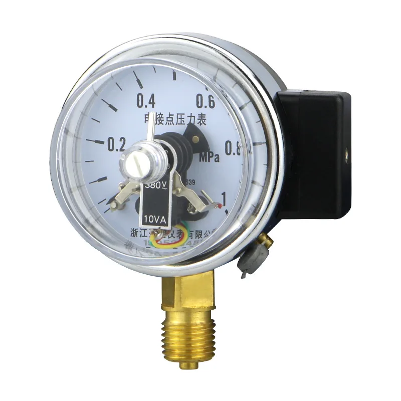 Promotional Price Hydraulic Oil Pressure Gauge 2.5 Inches High Pressure Manometer with Electrical Contact