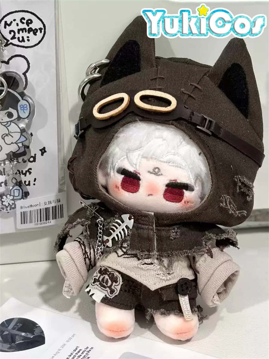 Idol Steampunk Wasteland Punk Tourist Doomsday Dunes Costume 10cm Plush Doll Doll's Clothes Doll Accessories DJ Shaqiu Dec