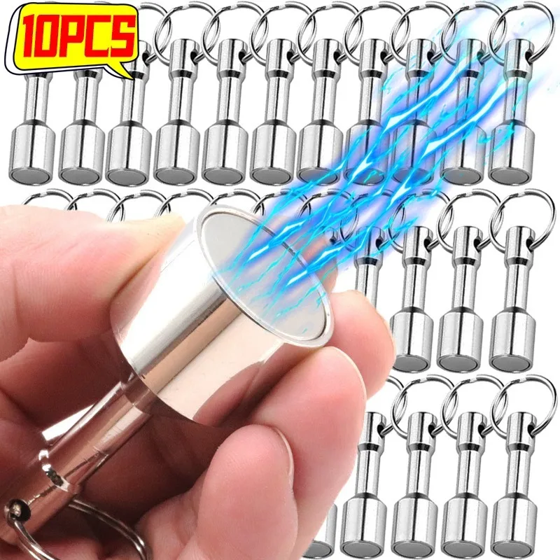 

Strong Magnetic Keychain Neodymium Magnet Keychain Pendant Magnets Anti Loss Keys Hanging Hooks Portable for Home Storage Tools