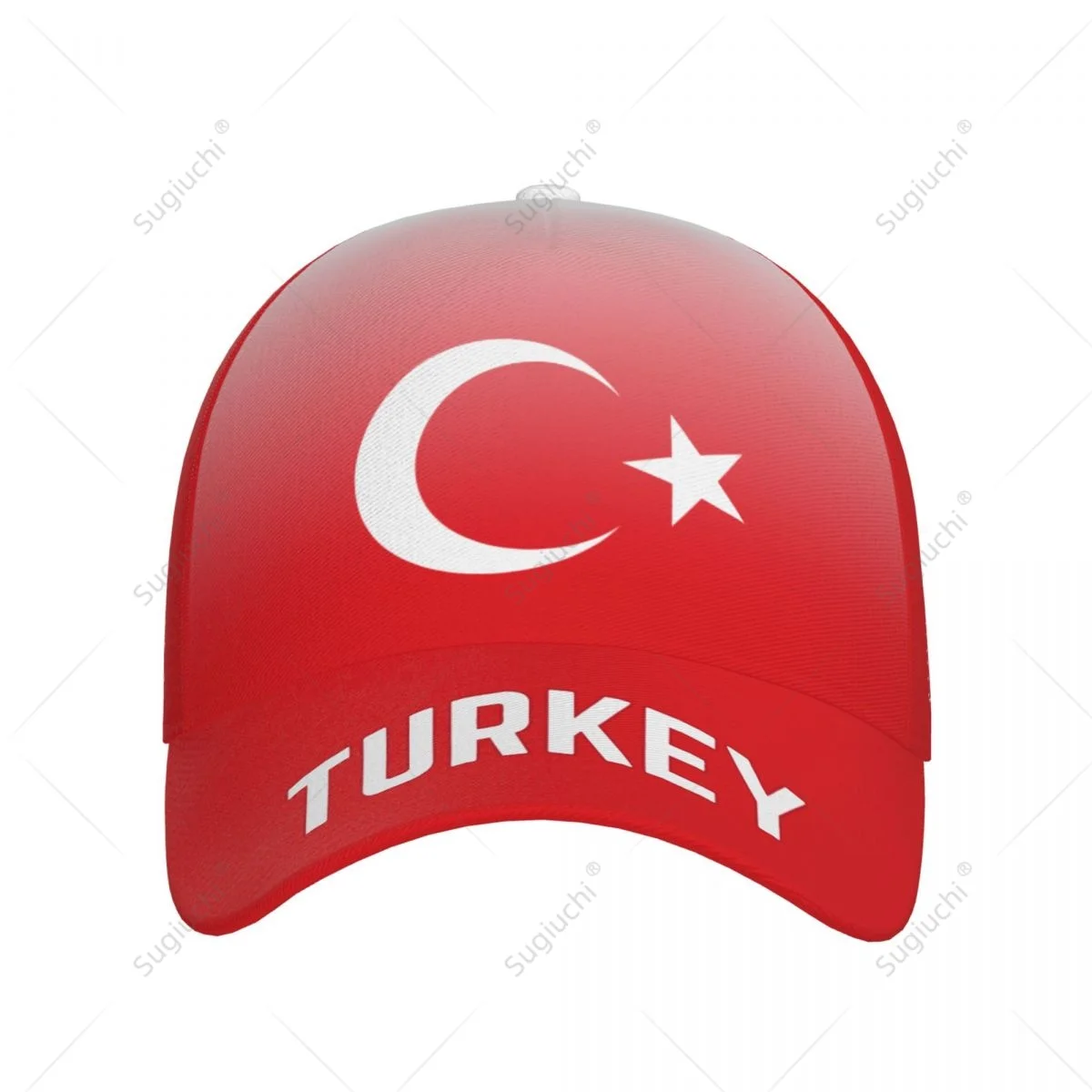 Unisex Baseball Cap Hat Turkey Flag Gradient Color 3D Printing for Tennis Outdoor Bike Bicycle Golf Baseball Sports Fans