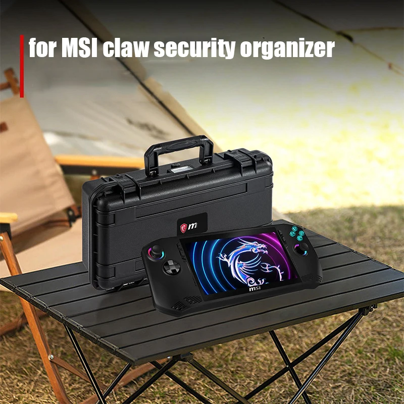 Carrying Case for MSI Claw Handheld Game Console, Portable Travel Storage Bag Portable Organizer Shockproof EVA Hard Shell Cover