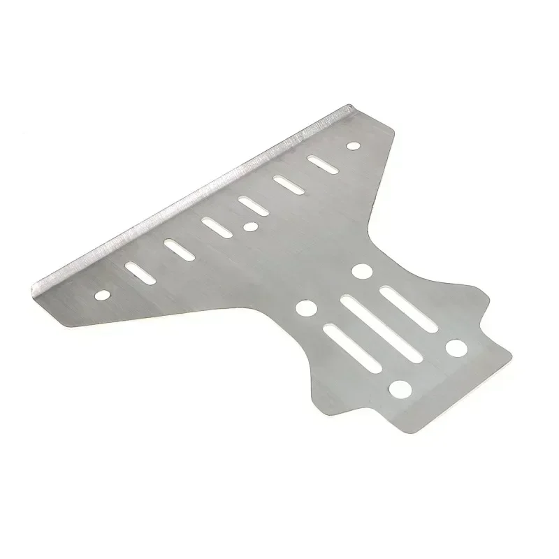 Protectores delanteros y traseros de acero inoxidable, armadura de Metal, armadura de chasis, accesorios de juguete para KM 1/7 Rally C3 WRC RC, actualización de coche, piezas DIY