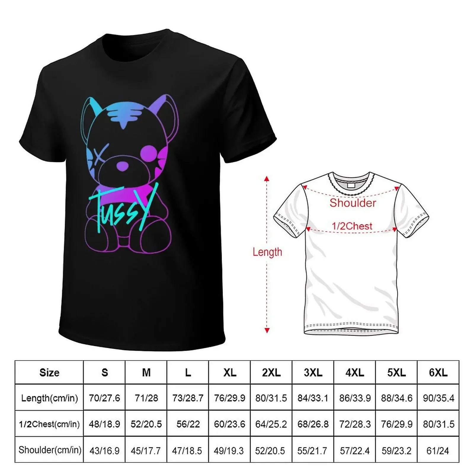 Tussy Games 1 T-Shirt Short sleeve tee for a boy sweat summer tops plain t shirts men