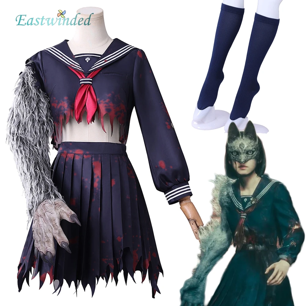 

Chiko Fukuwaka Roleplay Sailor Skirt Clothes Set Game Silent Cosplay Hill Costume Uniform Halloween Carnival Party Dress Up