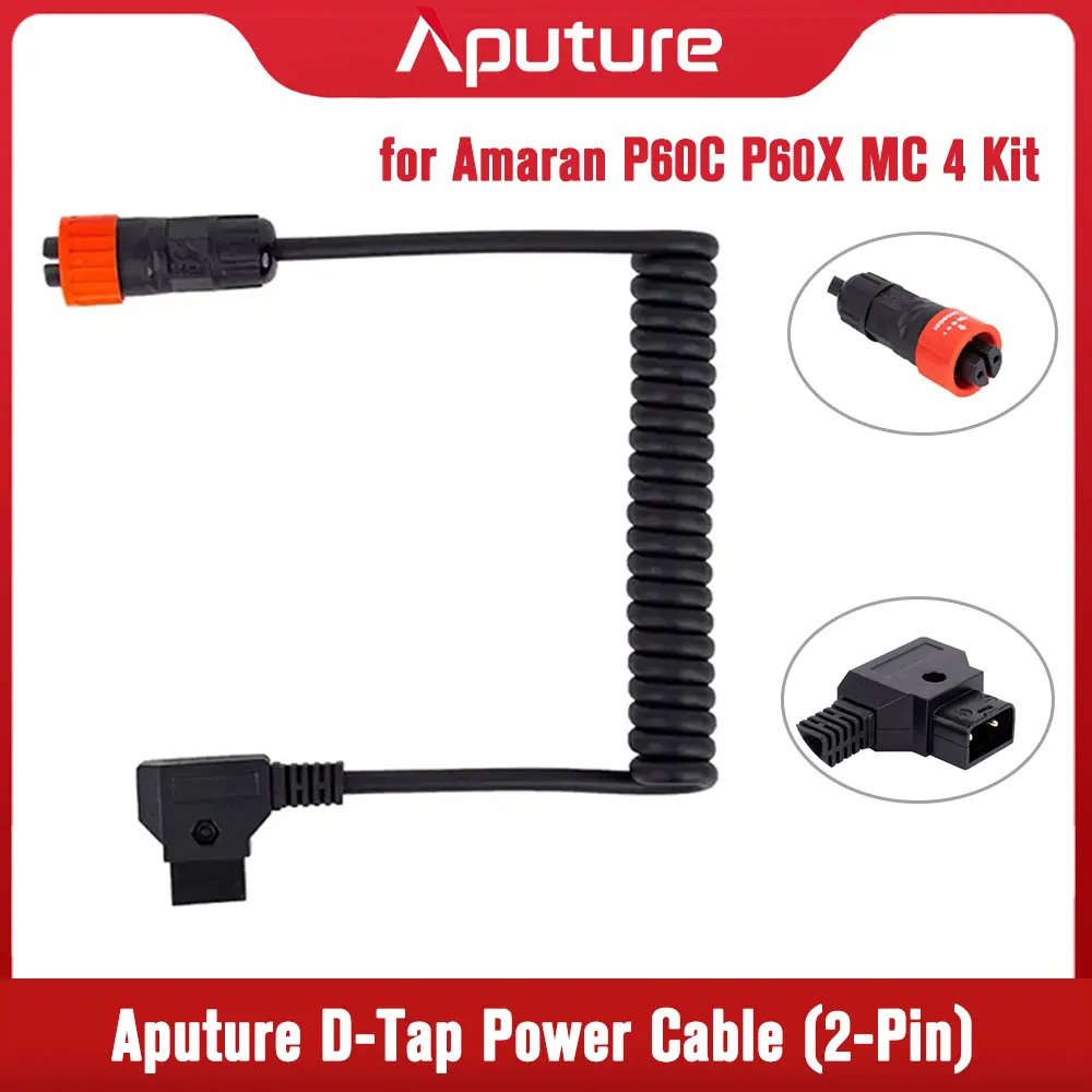 Aputure D-Tap Power Cable (2-Pin) for Amaran P60C P60X MC 4 Kit