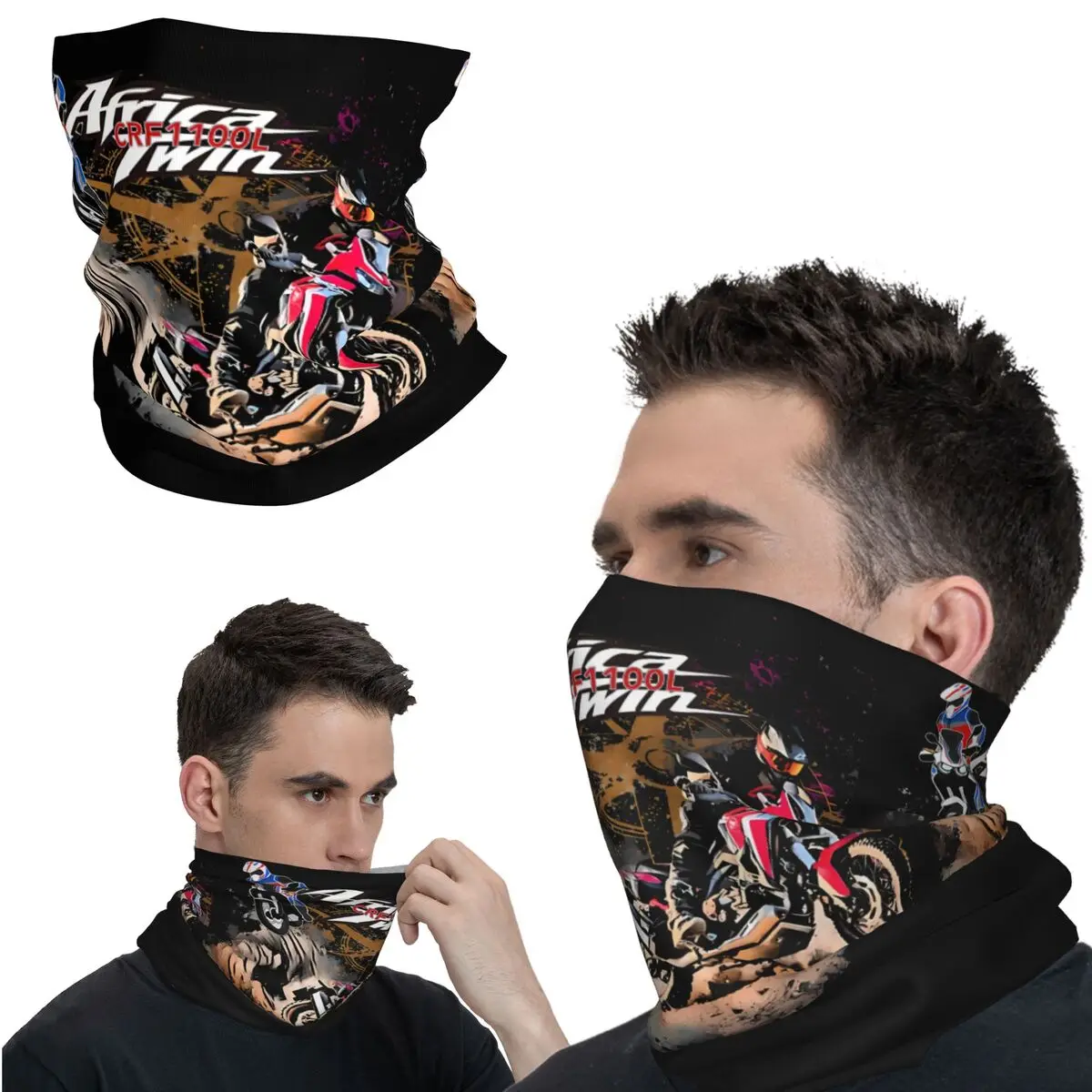 Precise Motocross Bandana Neck Gaiter Printed Popular racing Wrap Scarf Multi-use Balaclava Cycling Unisex Adult Windproof