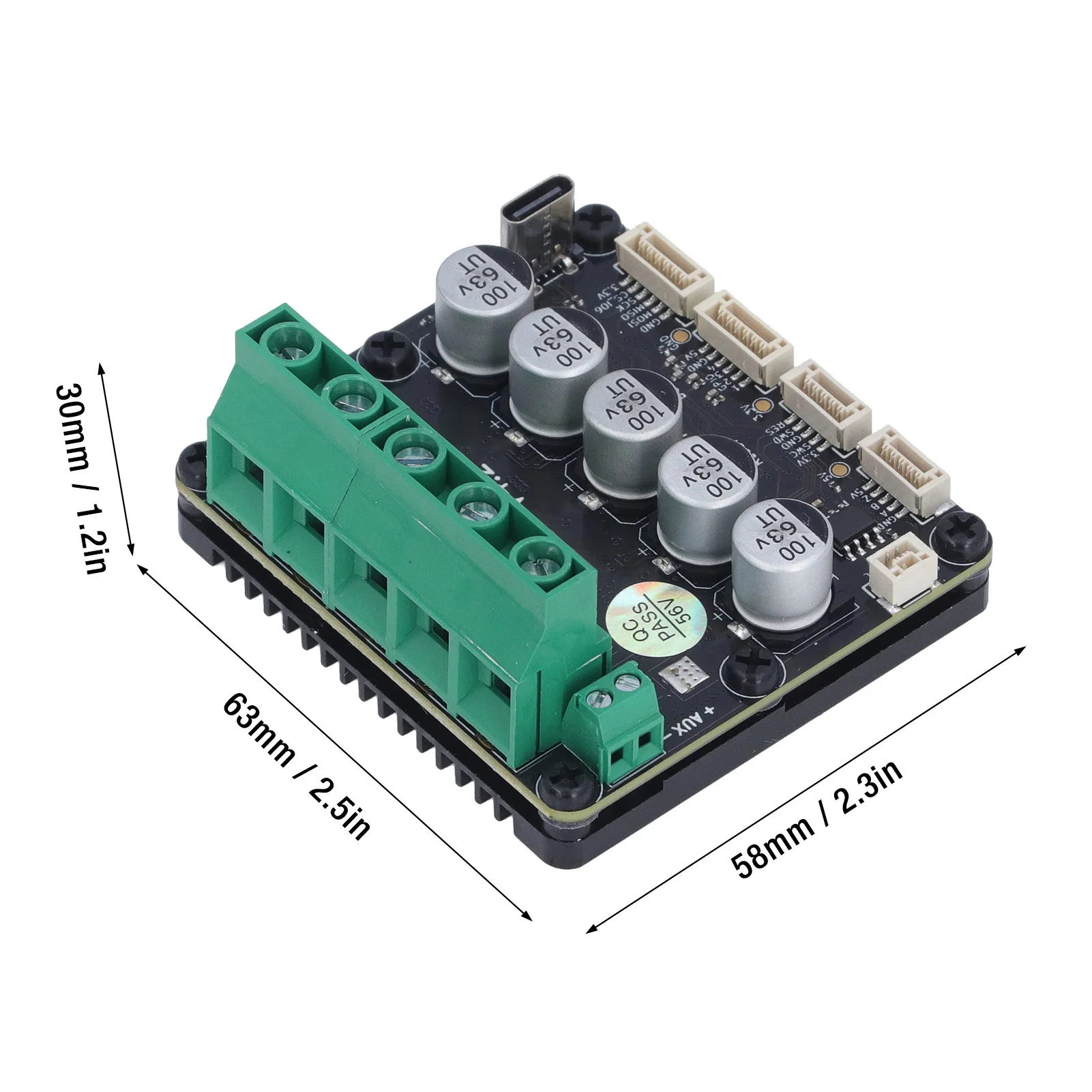 Controlador de servo motor sem escova 8-56v placa de driver de servo motor sem escova microprocessador stm32f405rgt6 para controle de junta de robô