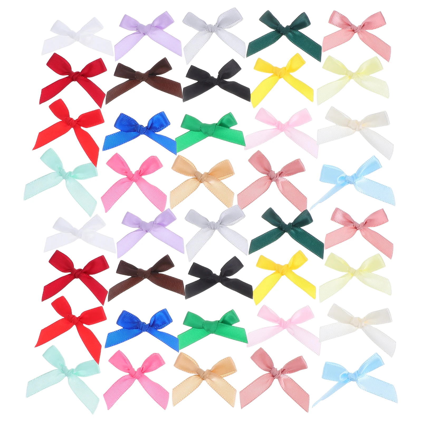 

300 Pcs Ribbon Bows Mini Hair Accessories Projects Scrapbooks Present Wrapping Elegant Design Vibrant Colors Small