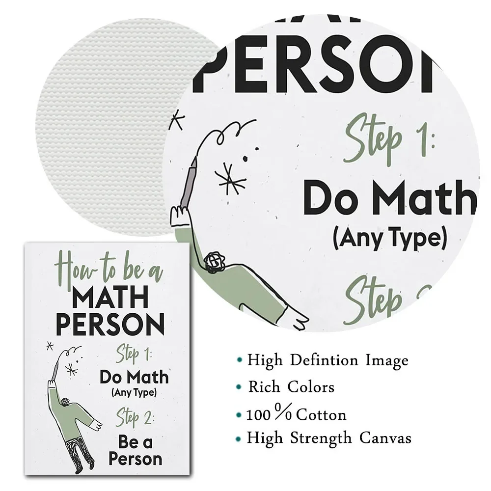 ملصق رياضي تعليمي مطبوع ، لوحة فنية على القماش ، ملصقات الرياضيات ، ديكور الفصل الدراسي ، هدية المعلمين #5