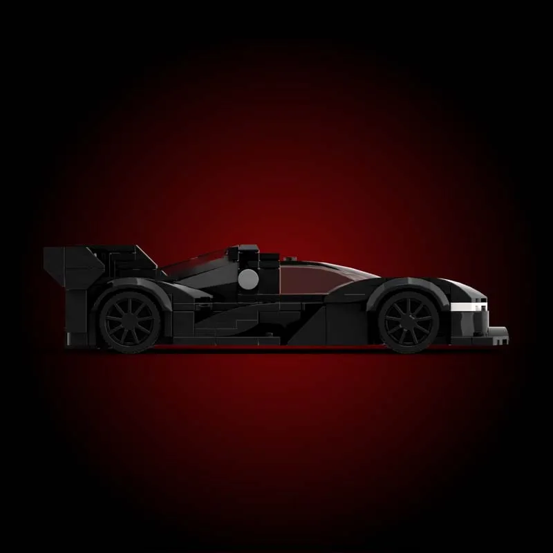 263 PCS 스피드 하이퍼카 GMR-001 하이퍼카 프로토타입 MOC 맞춤형 모듈식 빌딩 블록 창의적인 디자인 DIY 소년 휴일 장난감 선물