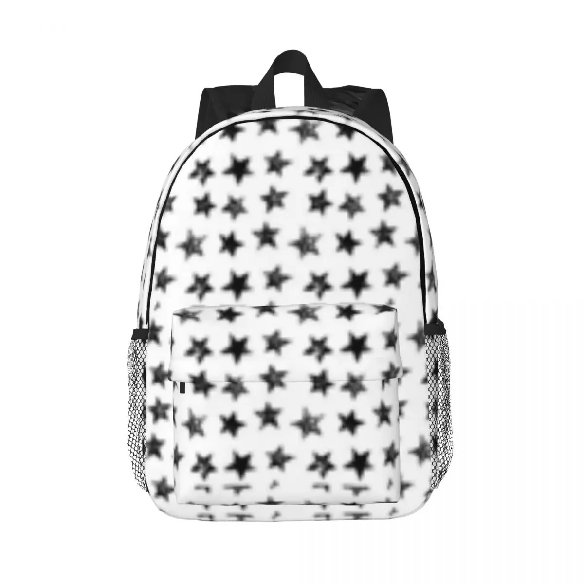 

Black And White Stars New Fashion High Capacity Waterproof College Backpack Trendy Laptop Travel Book Bag 15inch