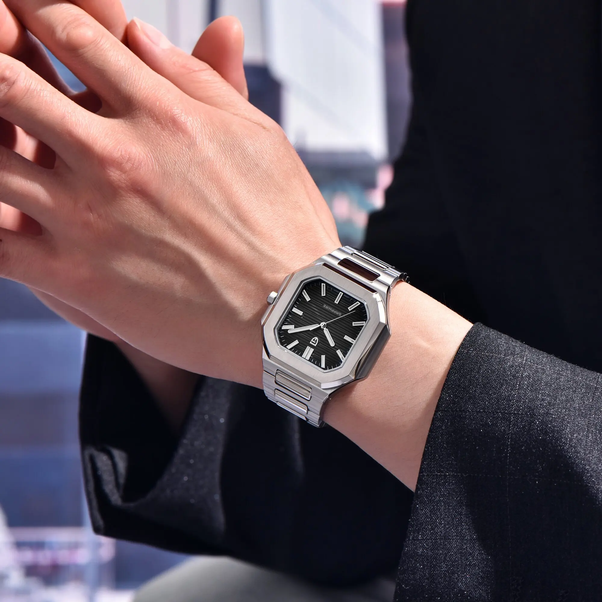 PAGANI DESIGN Hot Sale Men Luxurious Quartz Watch Old Money Style Sapphire Mirror 50m Waterproof Luminous Reloj Butterfly Buckle