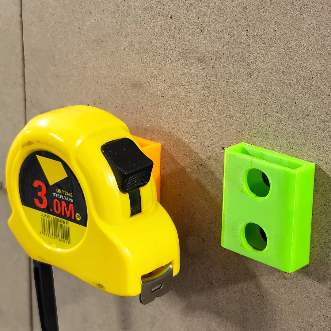 3pcs Plastic 3D Printed Wall Mounted Tool Holder, Tape Measure Storage Rack for Garage Tool Organization And Storage