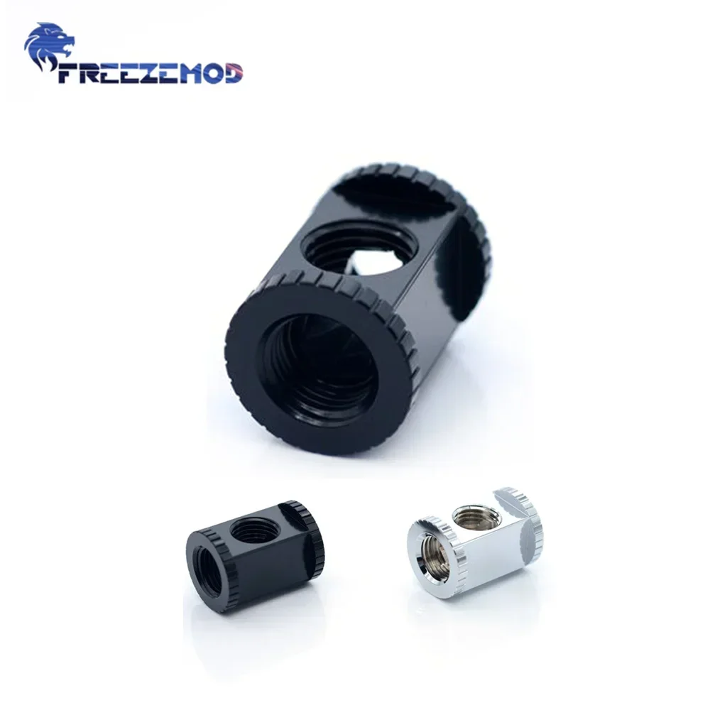 3 Ways Fitting Multi-channel Torque 3-way Adapter Rectangular Internal G1/4 3WAY MOD PC Water Coolling Fittings Brass