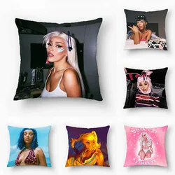 Doja Cat Double Sided Printing Pillowcase Square Pillows Cushion Cover 45*45 Furniture Pillow Covers Decorative Sofa Cushions