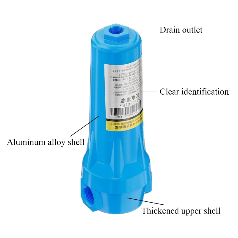 QPS 015 024 035 060 Compressed Air Precision Filter Oil Water Separator Air Compressor Dryer Dry Water