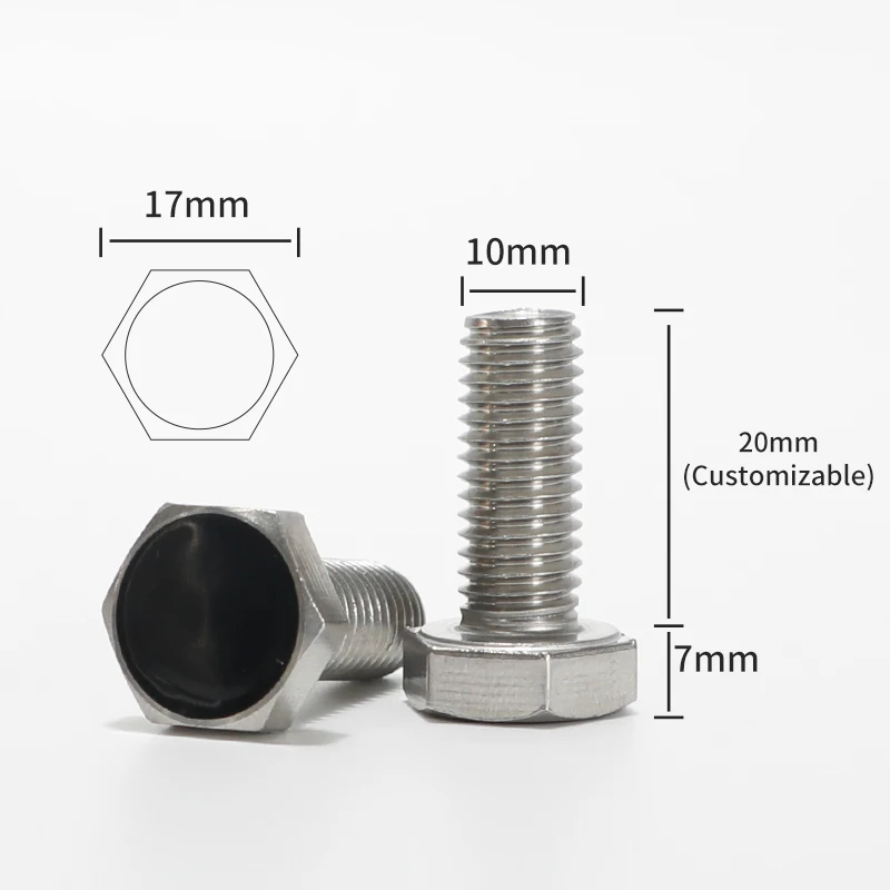 Screw 304 Stainless Steel High Temperature Resistant UHF Chip RFID Location Tracking UHD RFID Tag