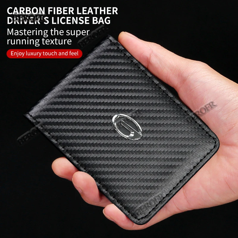 Кожаный бумажник из углеродного волокна для GAC trumpchi GS3 gs4 gs5 gs8 Ga3 Ga4 Ga5 Ga6 Ga8 Gm6 Gm8 M8 M6 AION
