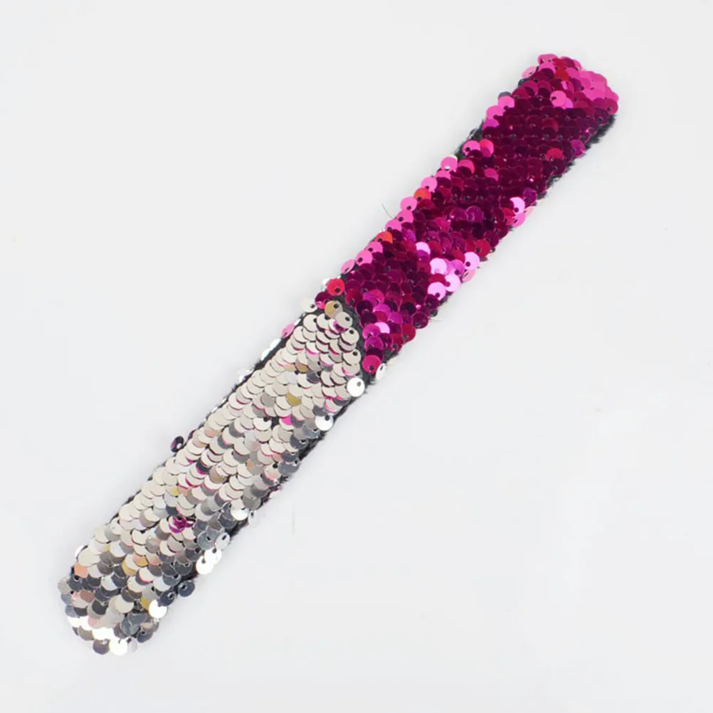 

2pcs Set of 2 Bracelet Birthday Slap Bracelets for Classroom Party Glitter