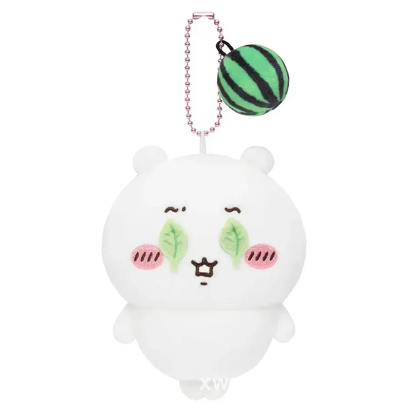 Chiikawa Watermelon Picking Leaf Cover Eyes Series Plush Pendant Hachiware Usagi Cartoon Doll Backpack Decor Gift For Young view 6