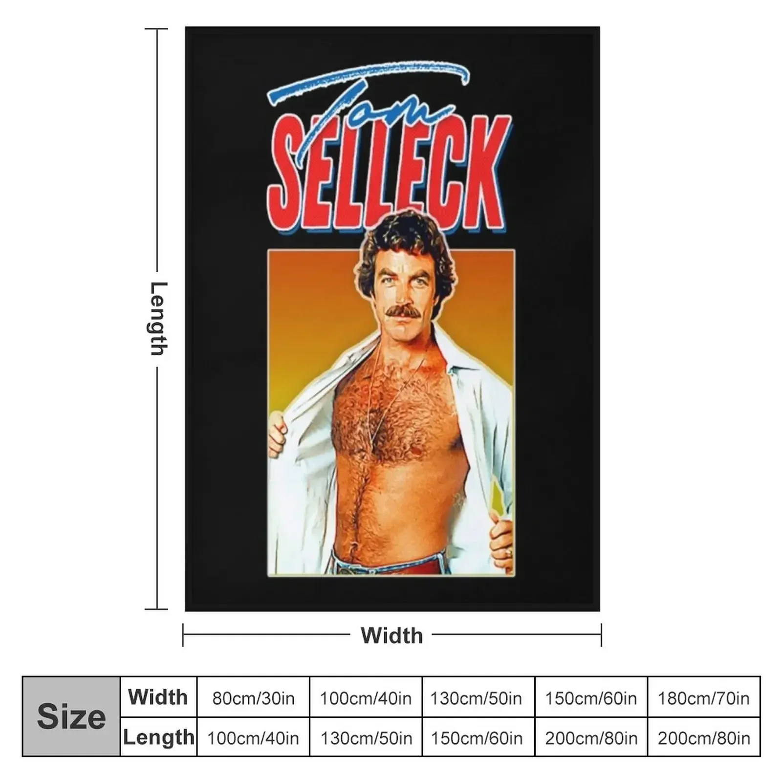 Tom Selleck Coperta da tiro Coperte da letto estive vintage ponderate