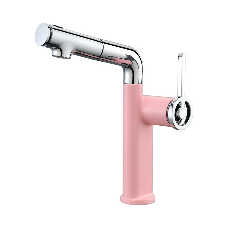 

Basin Faucet Bathroom Hot Cold Single Lever Sink Mixer Multi-functions Washroom Water Tap colorfull new fashion