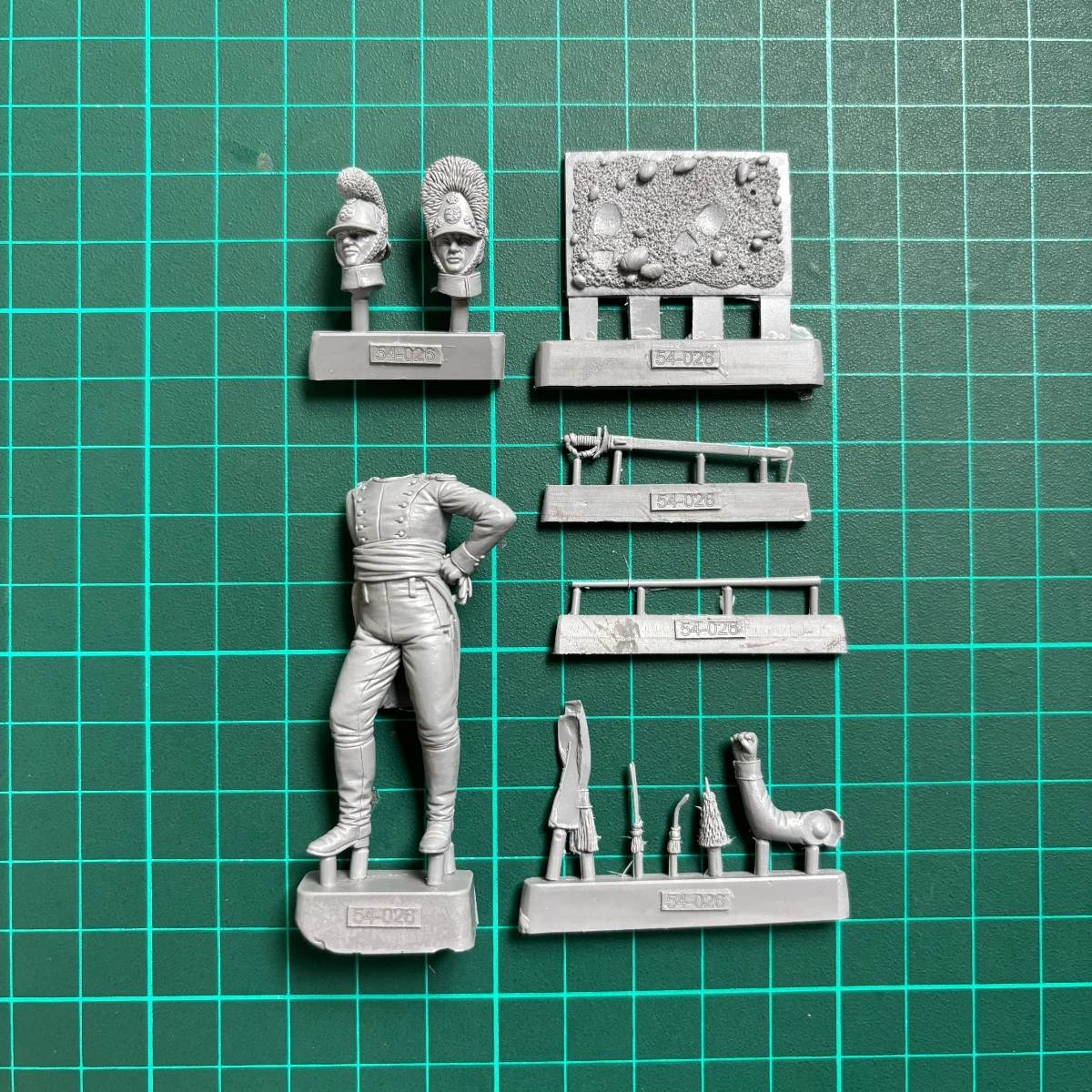 54MM resin figure unpainted model kit, military subject matter, Wurttemberg infantry officer, unassembled and unpainted GK