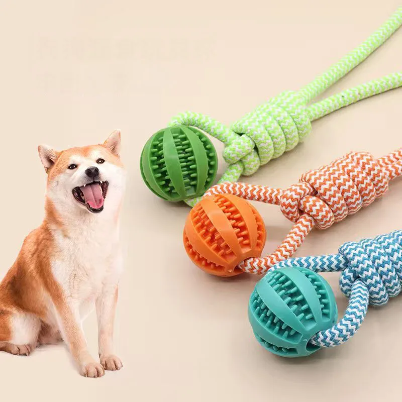 

Chew Toy, Rubber Leaking Food Ball Pet Teeth Cleaning Toy, Interactive Dental Care Toy for Small Medium Large Puppy Dogs
