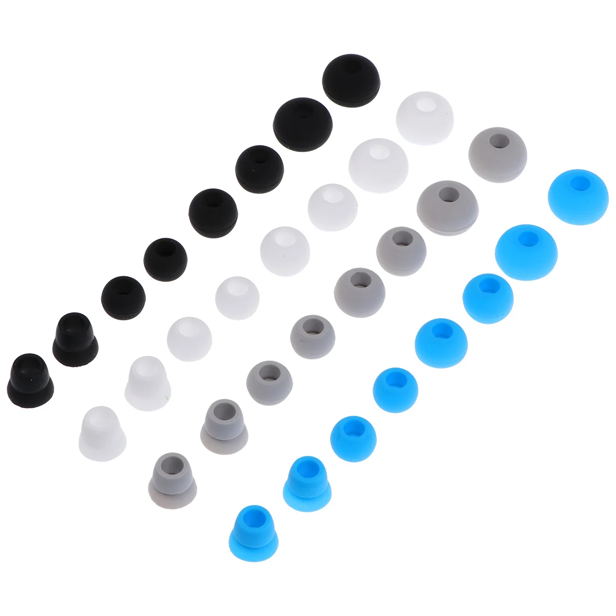 

32pcs Silicone Earphone Caps Comfortable Earbuds Replacement For Running Music Calling Headphone Cover Eartips Earphone