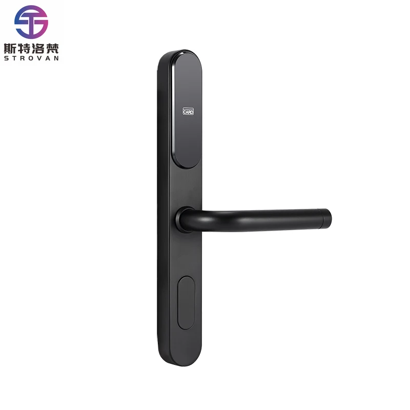 Intelligence Hotel Electronic Locks RFID Key Card Reader Safe System Stainless Steel for Wood/Aluminum Door Cloud Data SDK