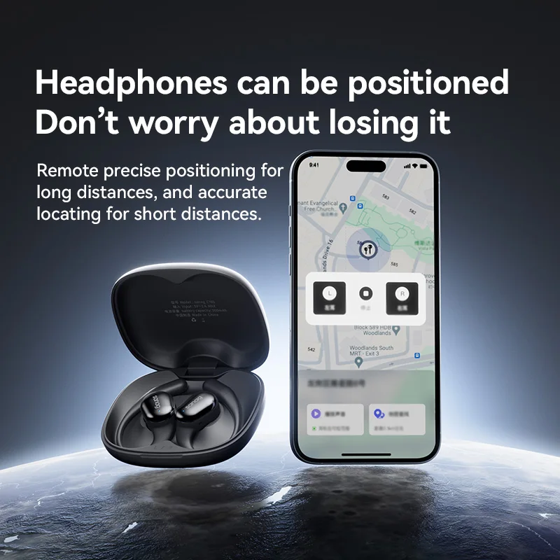 Sanag C16S Open Ear OWS Earphones Bluetooth 5.4 Wireless Headphones HiFi Sound Sports TWS Earbuds Flash-sale Choice Headset