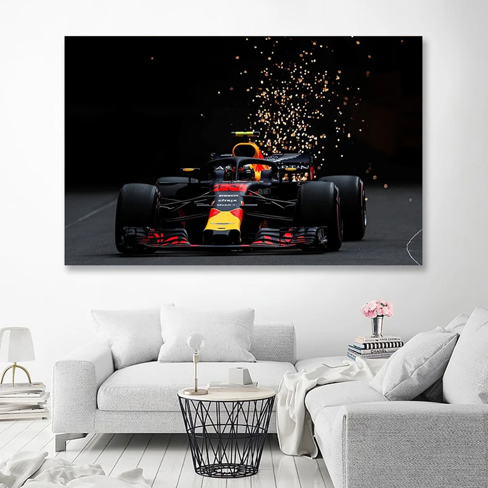 Formula 1 Red Max Verstappen Racing Nordic Poster And Prints Canvas Painting Wall Art Picture Modern for Living Room Decoration