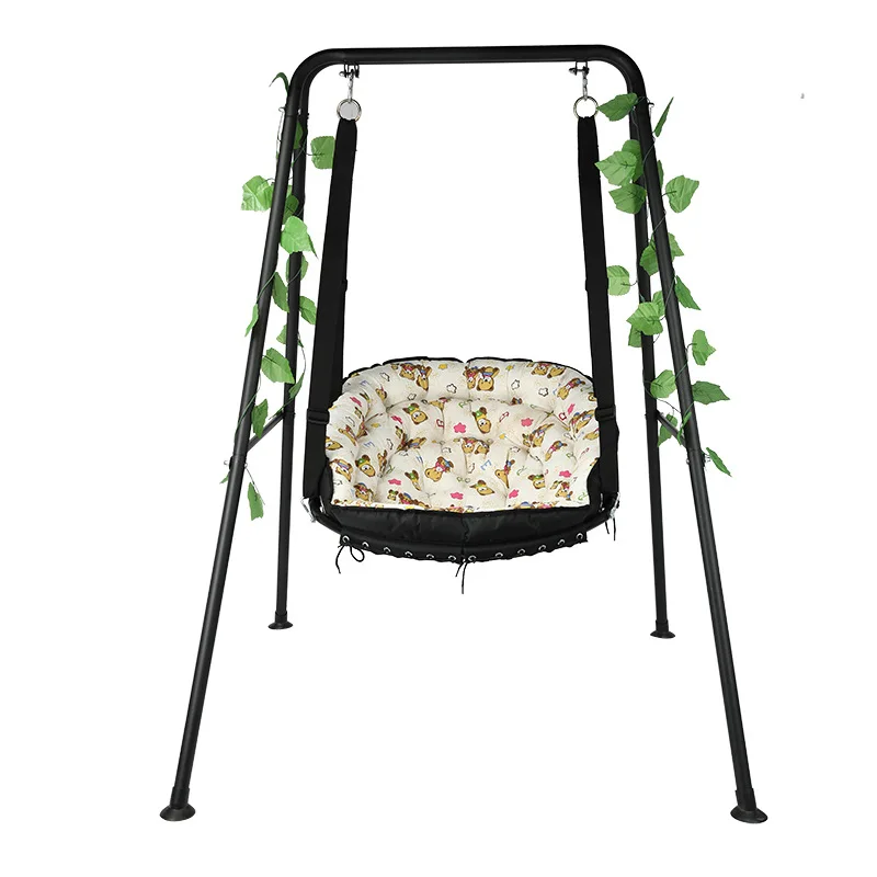 Hot Selling New Style Simple and Stable Support Environmentally Friendly Rattan Courtyard Outdoor Swing