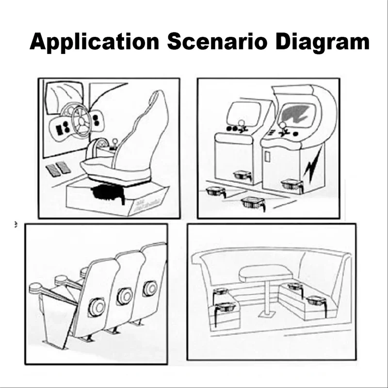 50 واط الاهتزاز المتكلم منخفضة التردد باس شاكر الرنين هزاز لتقوم بها بنفسك الموسيقى مكبر الصوت تدليك مقعد السيارة أريكة
