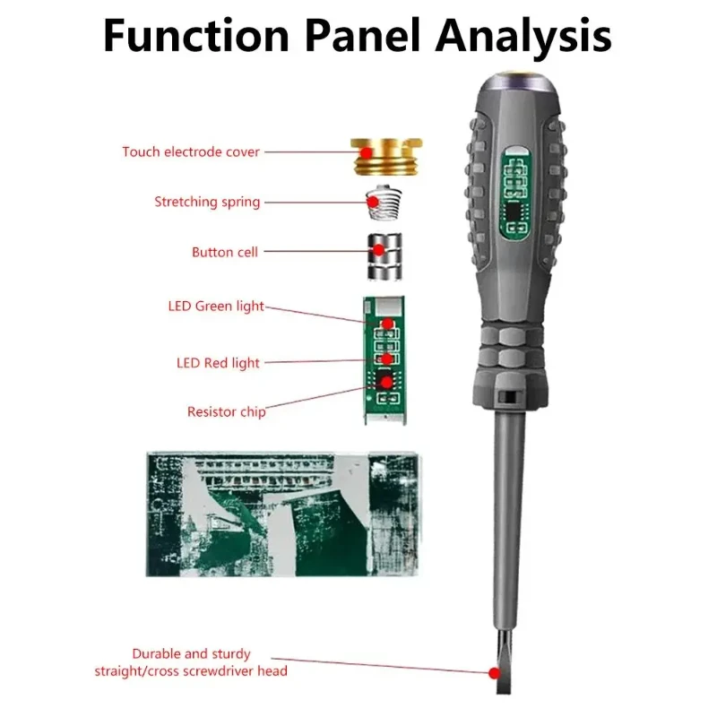 Digital Voltage Tester Pen AC Non-contact Induction Test Pencil Voltmeter Power Screwdriver Indicator Detector Fine Electrical