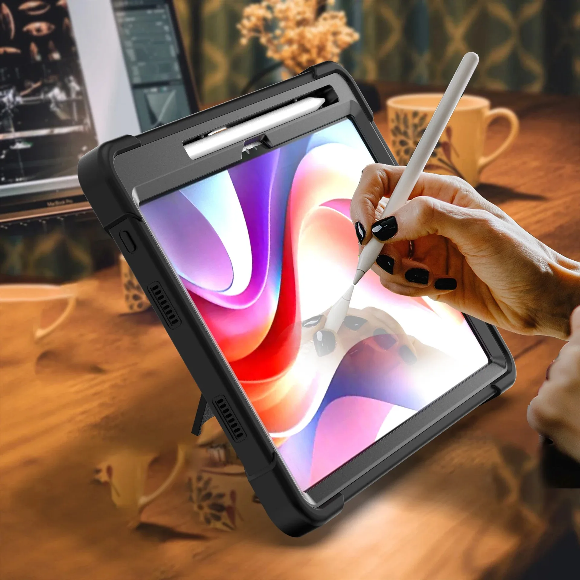 Funda para Tablet Lenovo Tab Idea de 11 Pulgadas 2025 TB335FC TB336FU con Soporte para Lápiz, Antigolpes, Resistente y Protectora