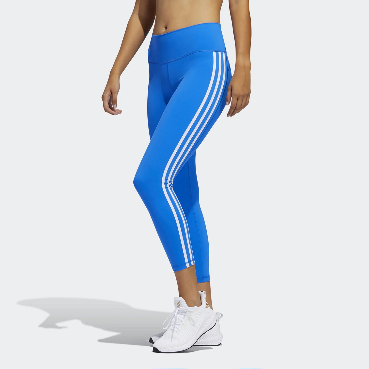 Adidas Official Authentic Women's High-Waist Training Fitness Tight Capri Pants FJ7252