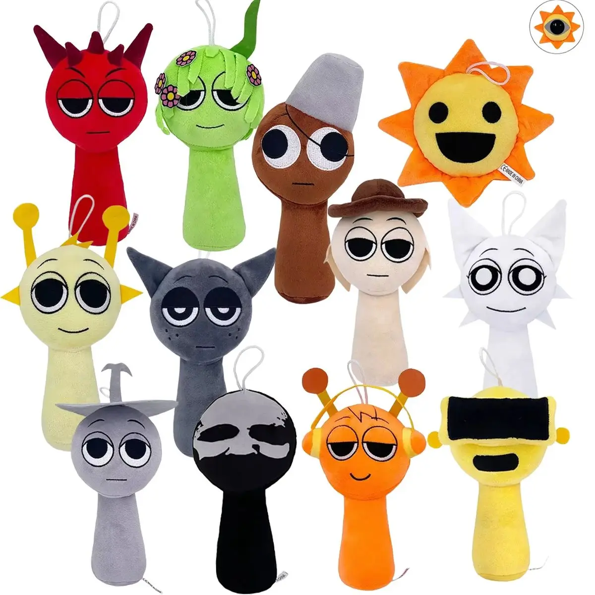 20 estilos Sprunki juguetes de peluche Sprunki Incredibox muñeco de peluche Sprunki juego dibujos animados niños regalos de cumpleaños muñecos de peluche regalo de Navidad