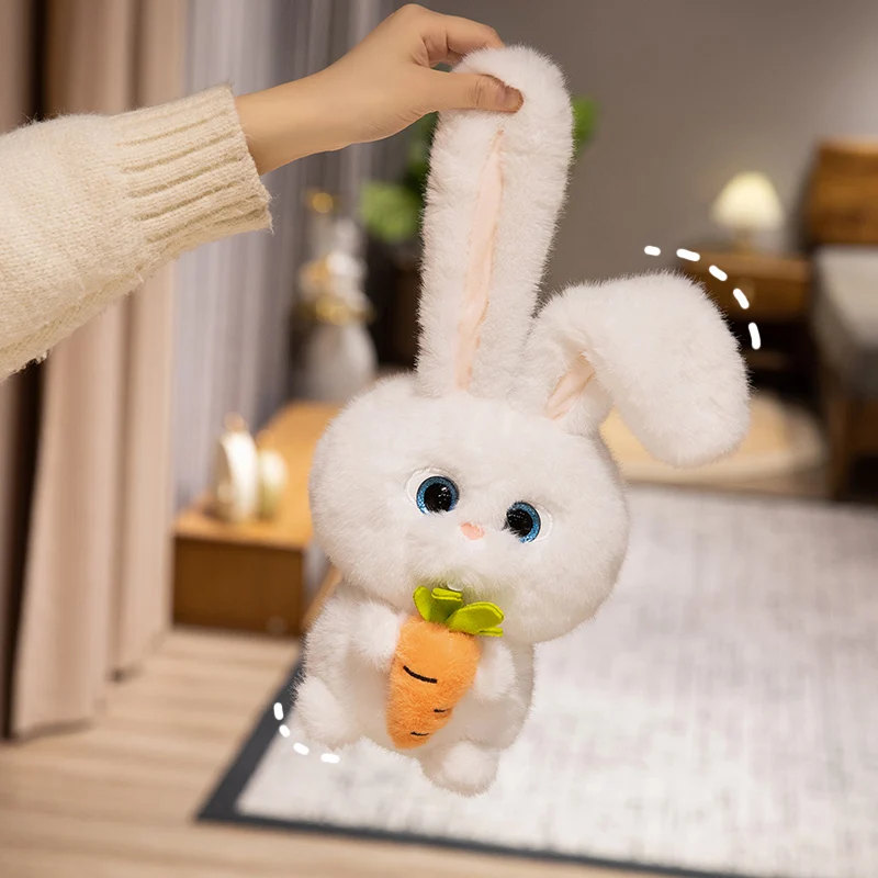 

Мягкая игрушка-кролик с длинными ушами Kawaii Carrot, милые куклы-зайчики, мягкая подушка-игрушка, подарок для девочек и детей на день рождения и Рождество