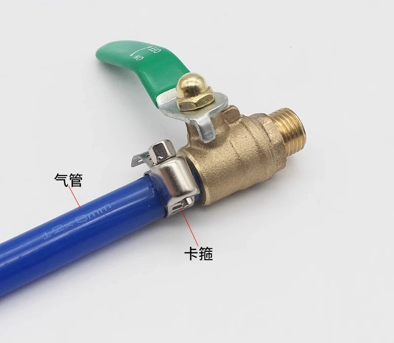 2Pcs pneumatic components, thickened outer wire ball valve, pagoda copper joint internal and external thread 8-1/4 10-3/8 12-1/2