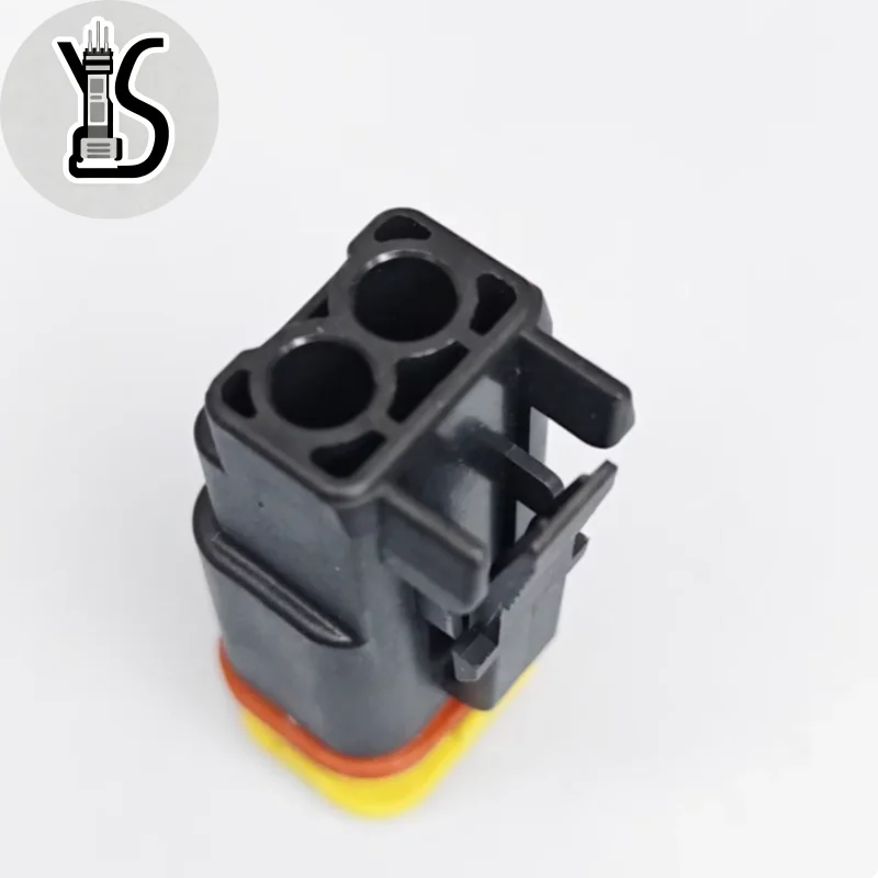 10PCS Original connector 2324808-1 2P female shell black For Car Smart Electronic Devices Automobile 100% brand new