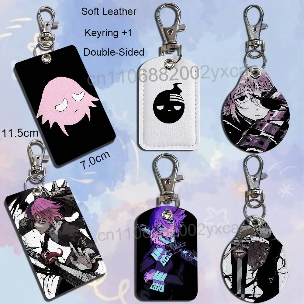 The Ultimate Villain Crona Soul Eater Cartoon Movie Singer Game Anime Leather Card Holder Can Store Access Control ID Card