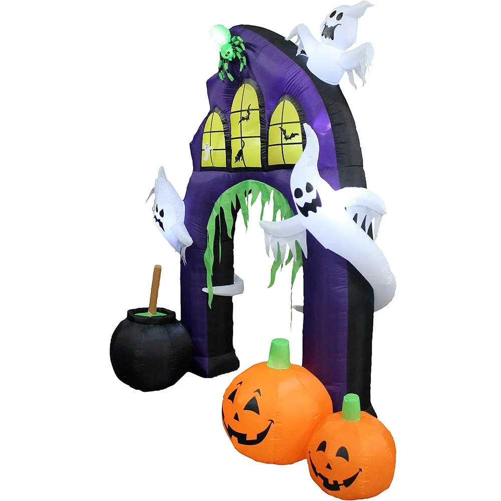 9ft  Inflatable Halloween white ghost, ghost will-o'-the-wisp, haunted house holiday party, garden decoration