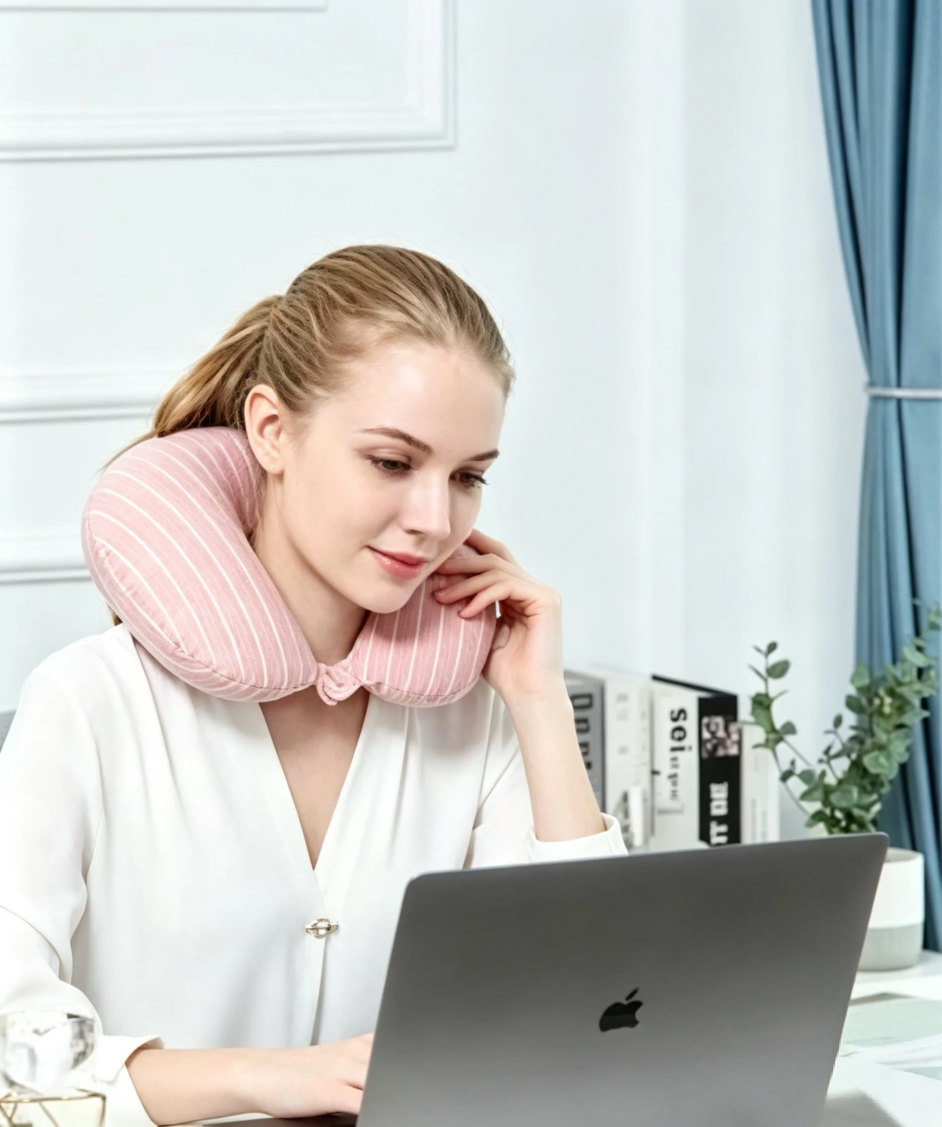 Comfortable Removable Creative Best Price Anti-Bacteria Breathable 2-in-1 convertible neck pillow
